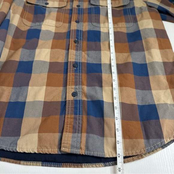L.L. Bean Men’s Lined Flannel Shirt Shacket Size Medium - Picture 9 of 10